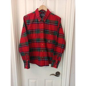 Nwot Vintage Rough Stock Panhandle Slim Button up Tuff Hedeman Plaid Shirt Large